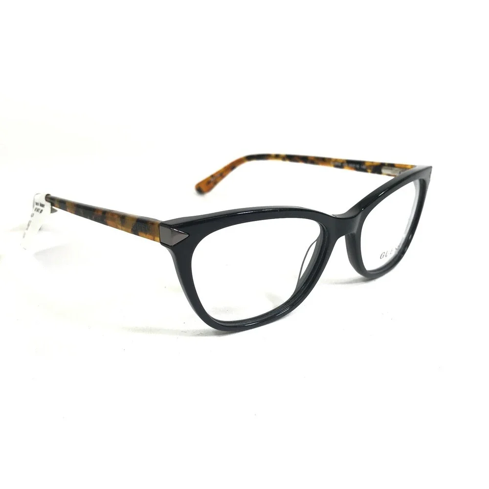 Guess Eyeglasses Frames GU2668 001 Black Tortoise Cat Eye Full Rim 52-16-140